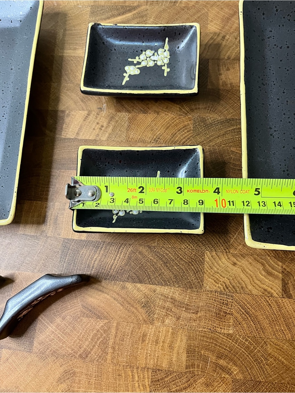 Black Ceramic Sushi Serving Set - Picture 10 of 14